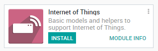 برنامه اینترنت اشیاء (IoT) در پایگاه داده سازمانیار.