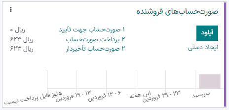 منوی تطبیق پرداختها در منوی کشویی.