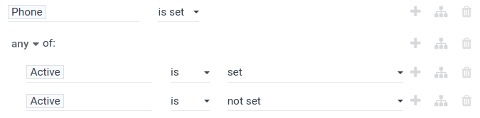 از «فعال است» برای گنجاندن وضعیت فعال در گزارش استفاده کنید.