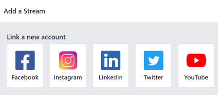 نمایی از پنجره پاپ آپ که هنگام انتخاب «افزودن استریم» در سازمان‌یار ظاهر می‌شود.