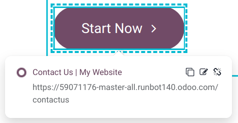 انتخاب دکمه فراخوان به عمل
