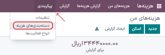 تنظیم هزینه برای محصولات.