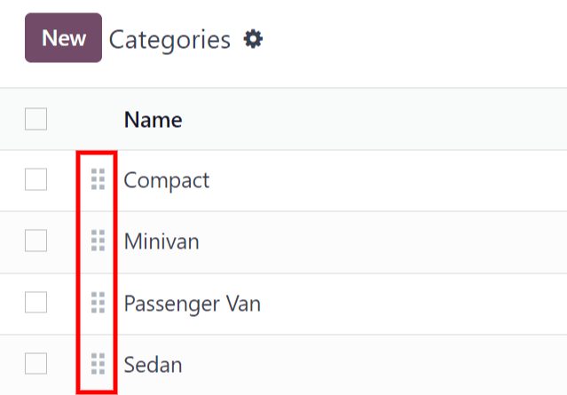 نمای لیستی مدل‌ها در برنامه حمل‌ونقل.