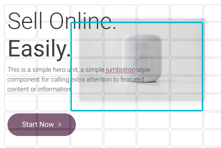 هنگامی که چیدمان جدول انتخاب شود، یک تصویر را انتخاب کرده و آن را به مکان مورد نیاز بکشید و رها کنید.