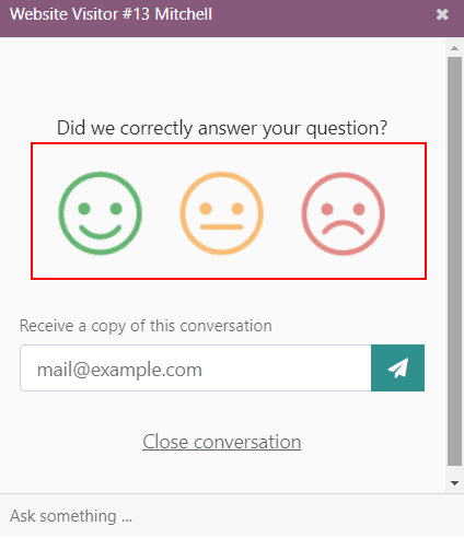 نمایی از پنجره گفتگو از سمت کاربر برای برنامه گفتگوی آنلاین سازمان‌یار.