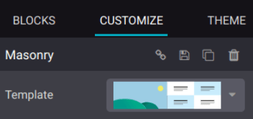 انتخاب قالب بلوک سازنده ماسونری