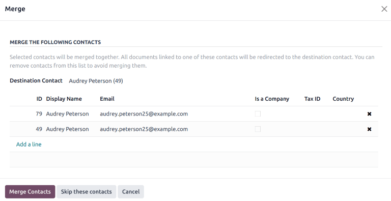 پنجره پاپ‌آپ ادغام در برنامه مخاطبان.