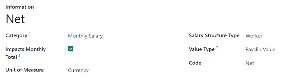 فرم قانون حقوق و دستمزد تکمیل شده، با تمام اطلاعات برای پرداخت خالص.