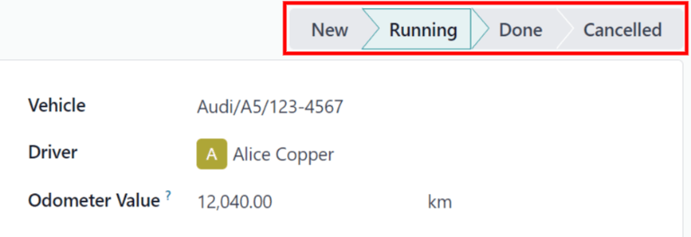 مراحل در فرم خدمات