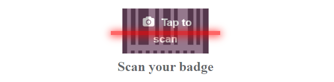 نمای کیوسک حضور و غیاب که تصویر اسکن کارت را نمایش می‌دهد.