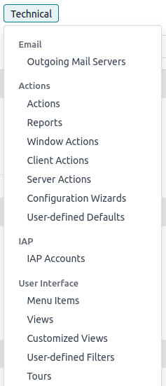 دسترسی به منوی فنی