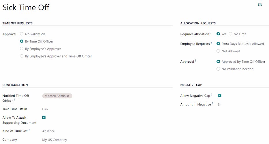 نیمه بالایی فرم نوع مرخصی، با تمام اطلاعات تکمیل شده برای مرخصی استعلاجی.