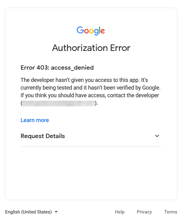 خطای دسترسی 403.