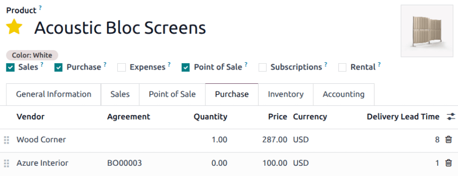فرم محصول با توافق تجدید موجودی لینک شده با سفارش کلی.