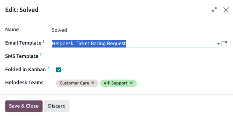 صفحه تنظیمات مرحله.