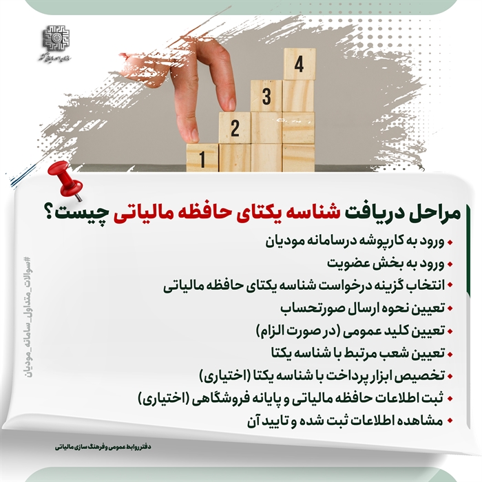 دریافت شناسه یکتای مالیاتی