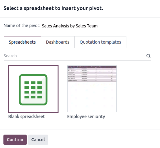 درج یک جدول پیوت در صفحه‌گسترده