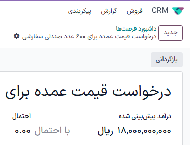 فرصت از دست رفته با تأکید بر دکمه بازگردانی.