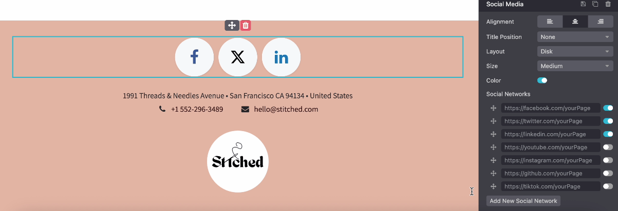 بلوک محتوای داخلی رسانه‌های اجتماعی