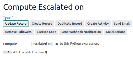 محاسبه فیلد تاریخ و زمان سفارشی با استفاده از یک عبارت پایتون