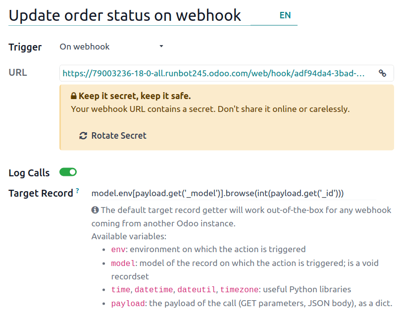 مثال یک راه‌انداز بر اساس فیلد تاریخ