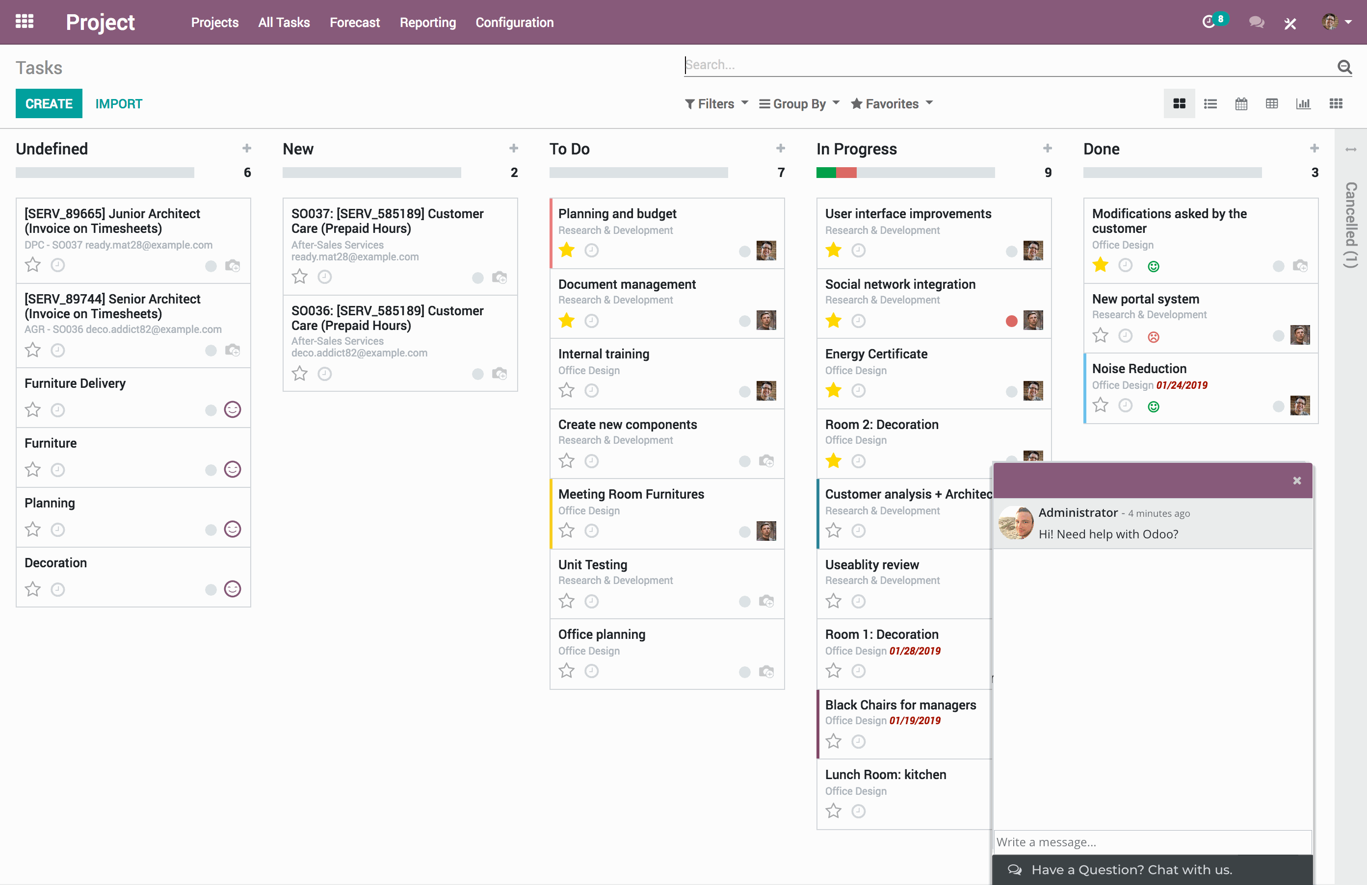 بلوک تصویری و متن Odoo