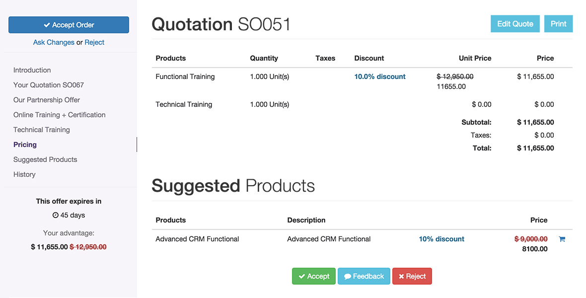 Odoo CMS - یک تصویر بزرگ