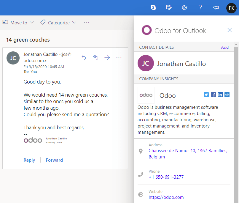 Outlook CRM