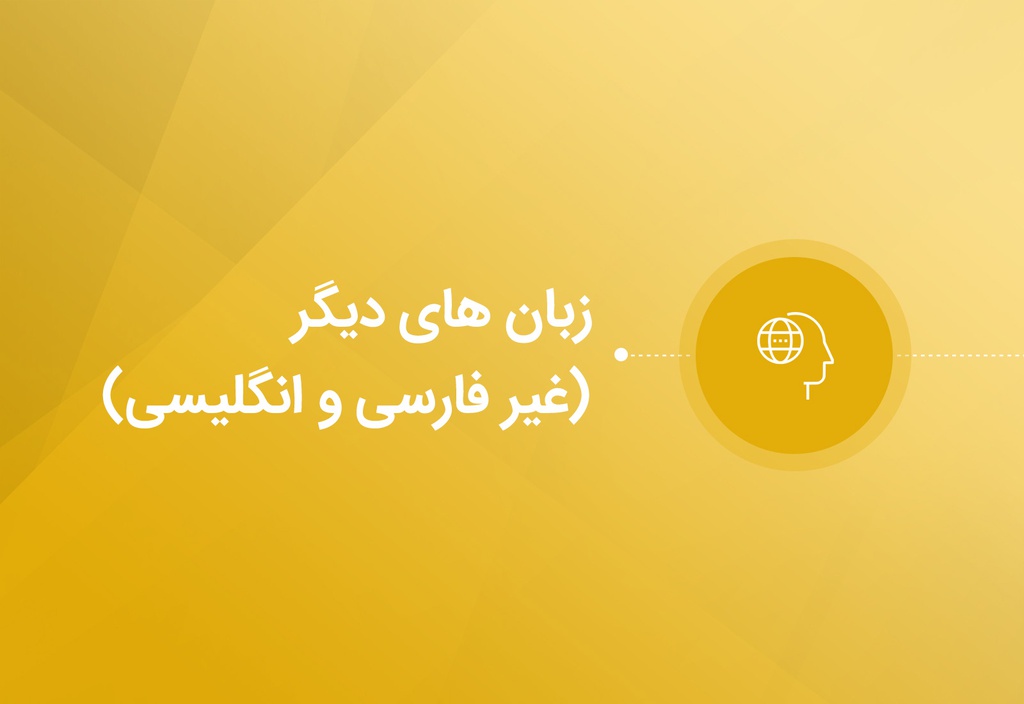 زبان های دیگر (غیر فارسی و انگلیسی)