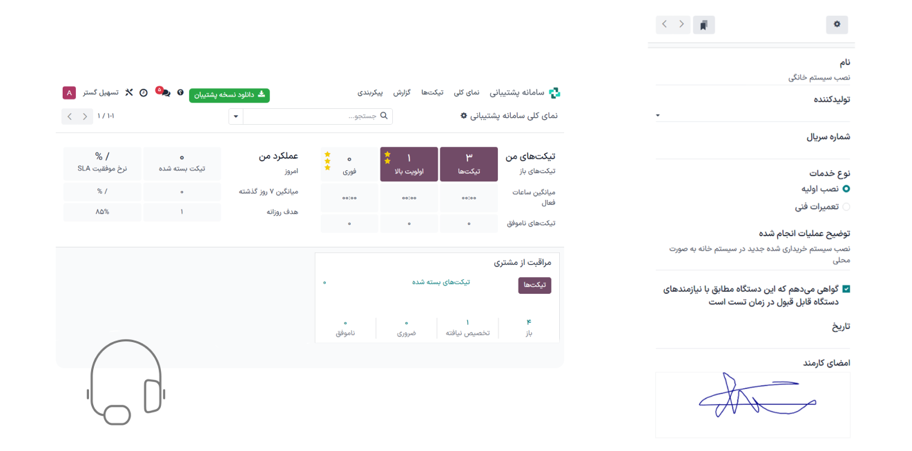 ارتقای واقعی مرکز پشتیبانی