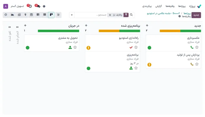 مدیریت هوشمند پروژه‌ها